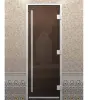 Дверь для турецкой парной DoorWood Prestige 700мм х 1900мм, без порога, стекло бронза