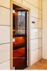 Дверь DoorWood Престиж бронза для бани, 700 х 1900 мм, с порогом, коробка ольха