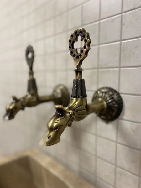 Кран латунный для хамама, цвет бронза, 12А