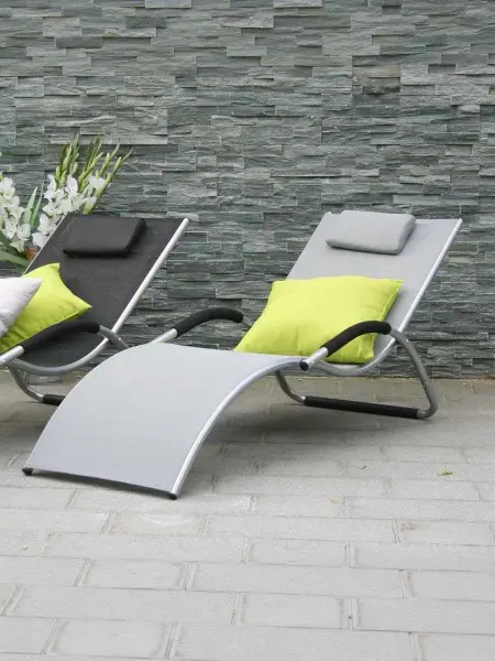 Шезлонг-лежак "Gracia" MC-3039GC Grey 177x70 см. 