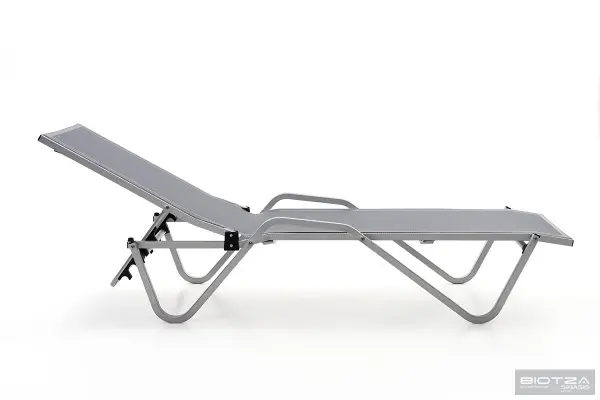 Шезлонг алюминиевый Biotza Hera, gray 198х67x33 см. 
