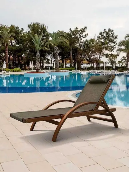 Шезлонг-лежак "Malta" AFM-512B Olive 198х82x76 см. 