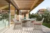 Комплект садовой мебели из искусственного ротанга Mokka Villa Rosa 4, grey