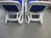 Шезлонг Nardi Alfa, white/blue 194x85x71 см