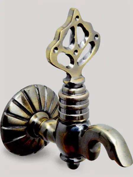 Кран латунный для хамама, цвет бронза, 10А