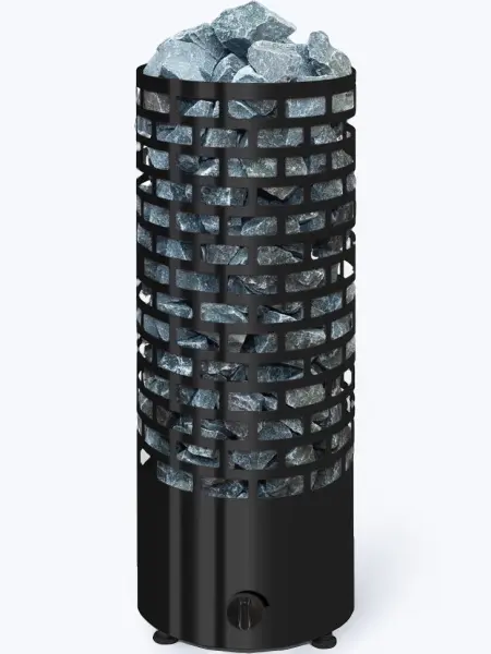 Электрическая печь для бани Karina Нова Nova Black 8 кВт, черная, с встроенным пультом в интернет-магазине WellMart24.com