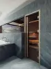 Дверь для сауны DoorWood Престиж Legend, 700мм х 1900мм, маятниковая, бронза, коробка дуб