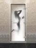 Дверь DoorWood 700 х 1900 мм, стекло c фотопечатью "Девушка", для хамама