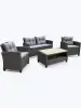 Комплект садовой мебели из искусственного ротанга AFM-804G Dark Grey