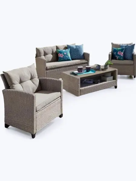 Комплект садовой мебели из искусственного ротанга AFM-804B Beige