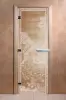 Дверь для бани DoorWood Банька в лесу, 700 х 1900 мм, без порога, прозрачная, коробка ольха