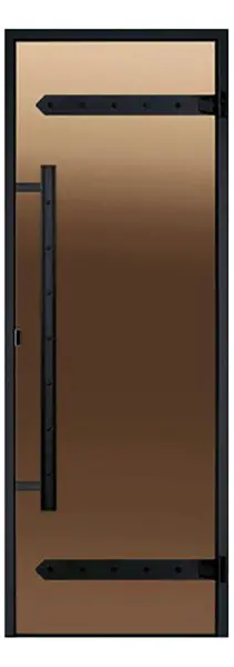 Дверь для сауны Harvia Legend STG D71901ML, 690мм х 1890мм, без порога, бронза, коробка сосна