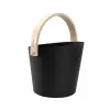 Подарочный набор аксессуаров Tylo Brilliant Black: бадья, ковш, песочные часы, термометр, гигрометр