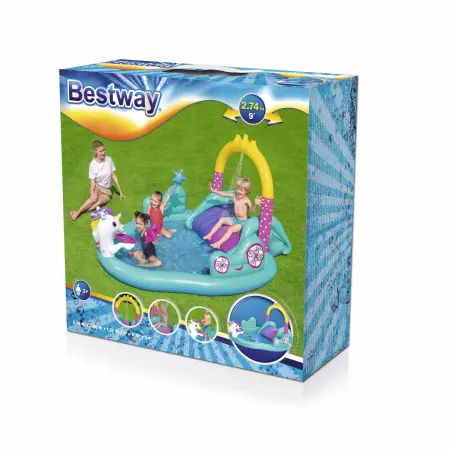 Игровой центр Bestway Волшебный единорог 274х198х137см, 53097 