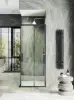 Душевой уголок раздвижной MaybahGlass MGY-1323-6, 900х900мм, черный профиль, стекло прозрачное
