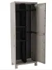 Пластиковый шкаф для улицы Toomax Wood Midi (3 полки), серый