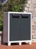Пластиковый шкаф Toomax Santorini XL (2 полки), антрацит