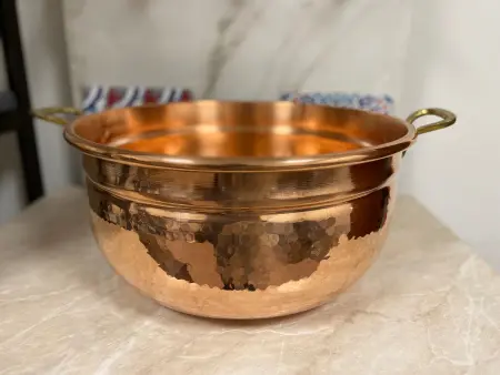 Чаша для получения пены медная, ЕМ-6, диаметр 39 см 