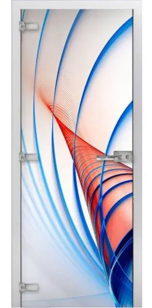 Дверь стеклянная межкомнатная MaybahGlass Premium Abstraction 02, 800х2000