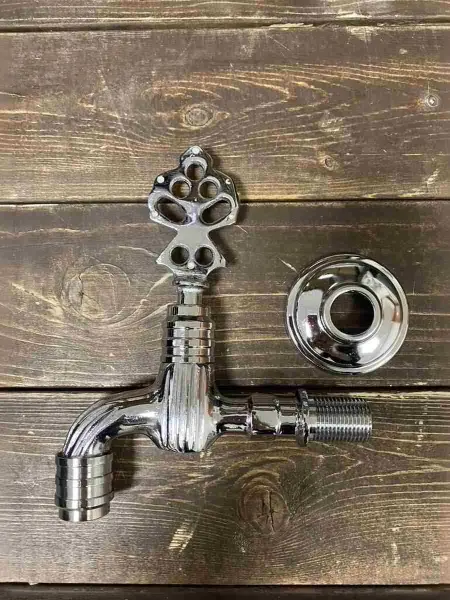 Кран латунный для хамама, цвет хром, 06H