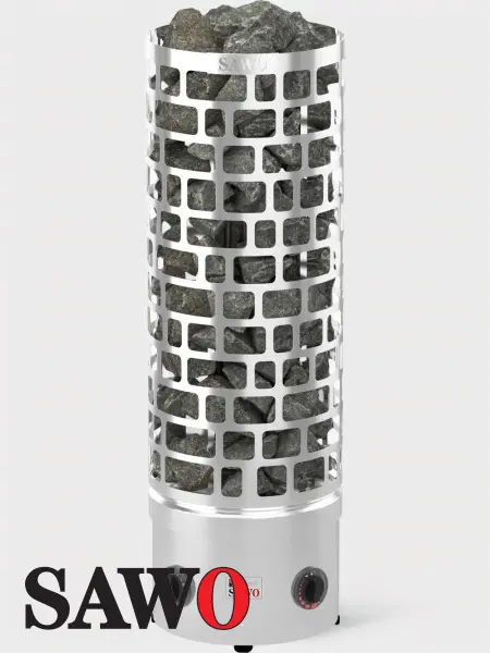 Электрическая печь Sawo Aries Round ARI3-60NB-P, со встроенным пультом в интернет-магазине WellMart24.com