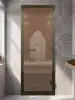 Дверь DoorWood бронза для хамама, 700 х 1900 мм, бронзовый профиль, с коробкой, стекло бронза
