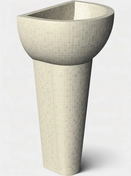 Курна армированная с пьедесталом КП-3 440х300х700мм