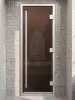 Дверь для турецкой парной DoorWood Prestige 700мм х 1900мм, стекло бронза
