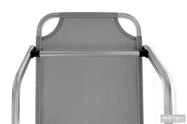 Уличный шезлонг складной алюминиевый Biotza Dias, gray серый, 196 х 62 x 33 см. 