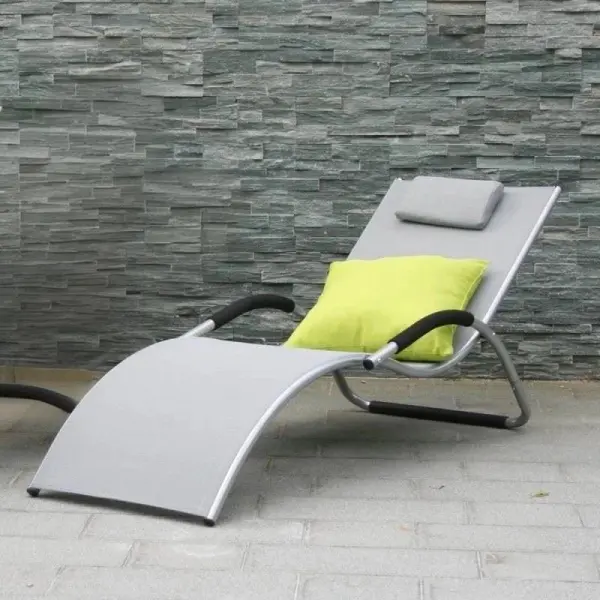 Шезлонг-лежак "Gracia" MC-3039GC Grey 177x70 см. 