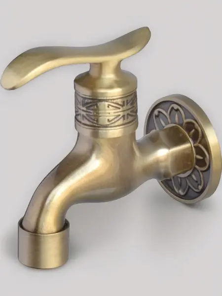Кран латунный для хамама, цвет бронза, 21599/1