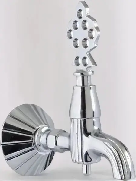 Кран латунный для хамама и бани, цвет хром, 132