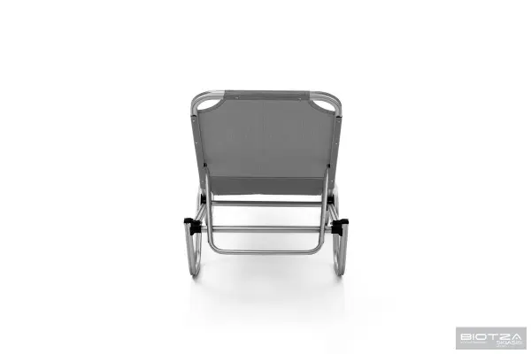 Уличный шезлонг складной алюминиевый Biotza Dias, gray серый, 196 х 62 x 33 см. 