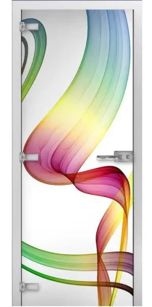 Дверь стеклянная межкомнатная MaybahGlass Premium Abstraction 04, 800х2000