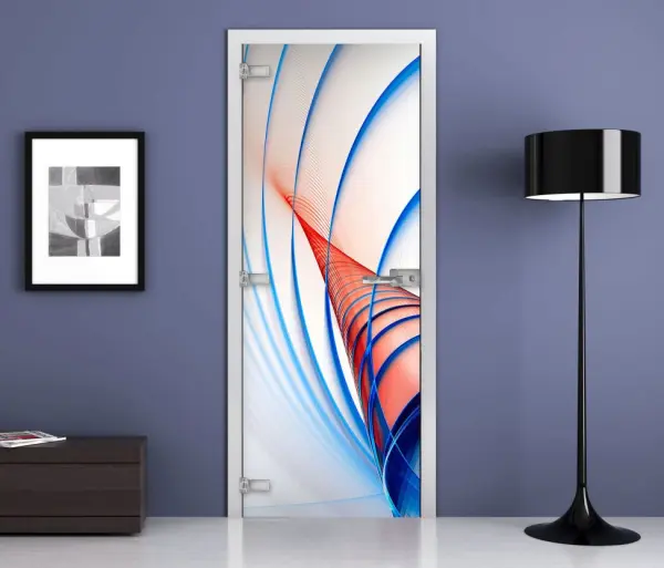 Дверь стеклянная межкомнатная MaybahGlass Premium Abstraction 02, 800х2000