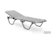 Уличный шезлонг складной алюминиевый Biotza Dias, gray серый, 196 х 62 x 33 см. 