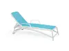 Шезлонг Nardi Atlantico, white/blue 204x70x35 см
