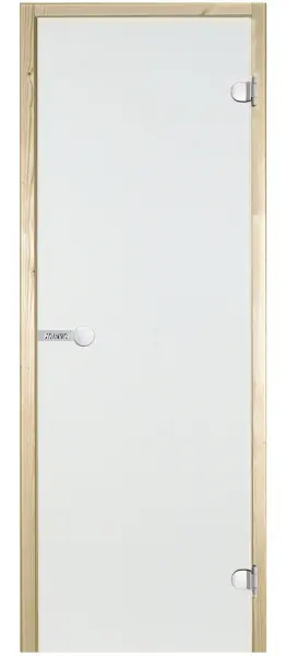 Дверь для сауны Harvia D71904M, 690мм х 1890мм, без порога, прозрачная, коробка сосна