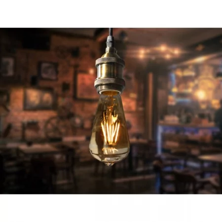 Светодиодная лампа Эдисона E27 4W 220V RETRO STYLE BULB GOLD SRS-012W