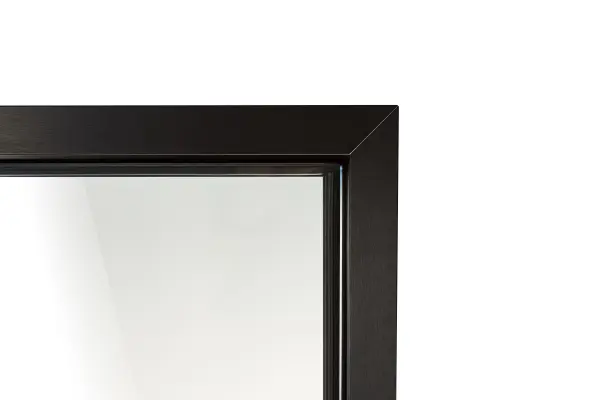 Дверь для турецкой парной GRANDIS DB 7x19 (680мм х 1890мм), черный профиль, стекло прозрачное