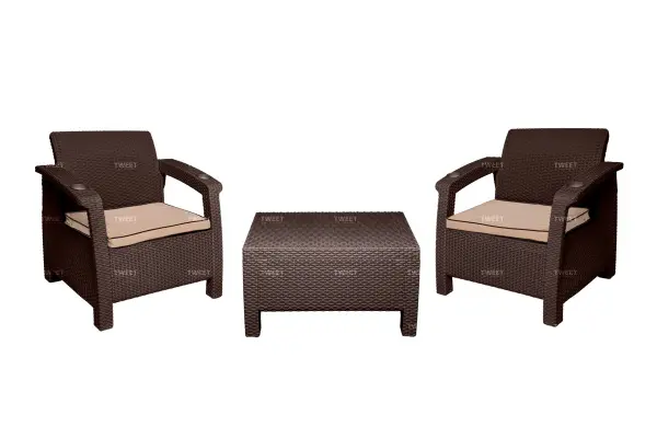 Комплект садовой мебели Tweet Balcony Set, wenge