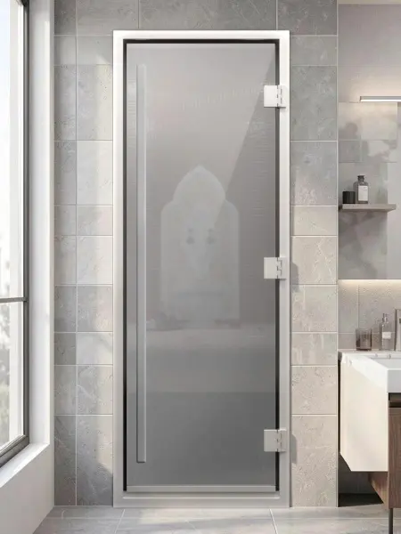 Дверь для хамама DoorWood Prestige, 700 х 1900 мм, стекло сатин