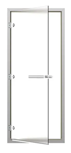 Дверь для турецкой парной Sawo ST-746-L, 800мм х 1900мм, сатин, левая