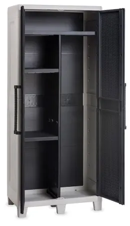 Пластиковый шкаф Toomax Santorini XL (3 полки), антрацит