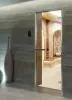 Дверь для турецкой парной DoorWood Hamam Light 700мм х 1900мм, без порога, стекло прозрачное