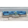Диван плетеный модульный Afina Garden YR822C Grey/Blue