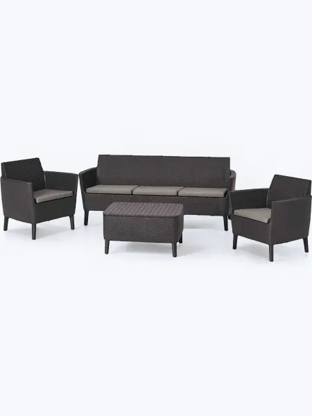 Комплект садовой мебели Allibert Salemo 3, brown