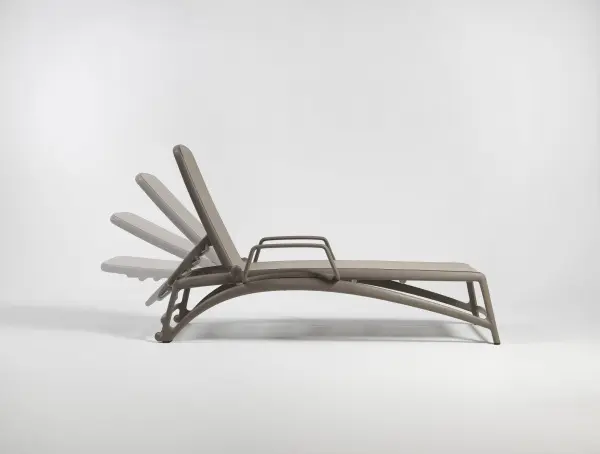 Кресло шезлонг Nardi Atlantico, tortora/tortora, цвет кофейный, 204 x 70 x 35 см