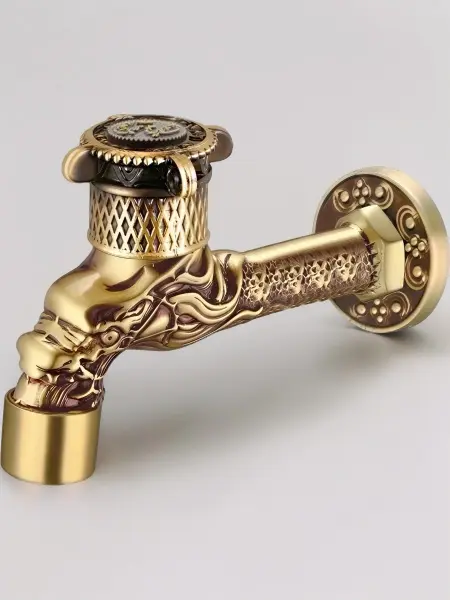 Кран латунный для хамама, цвет бронза, 21596/1