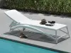 Шезлонг Nardi Atlantico, bianco/bianco 204x70x35 см